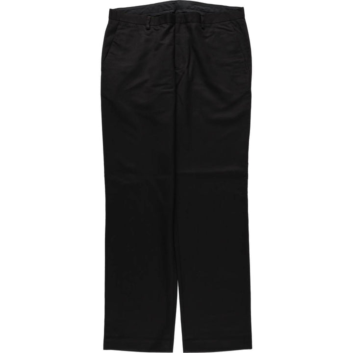 Calvin Klein men's wide-leg slacks (approximately W35). polyester black type Vintage Second Hand