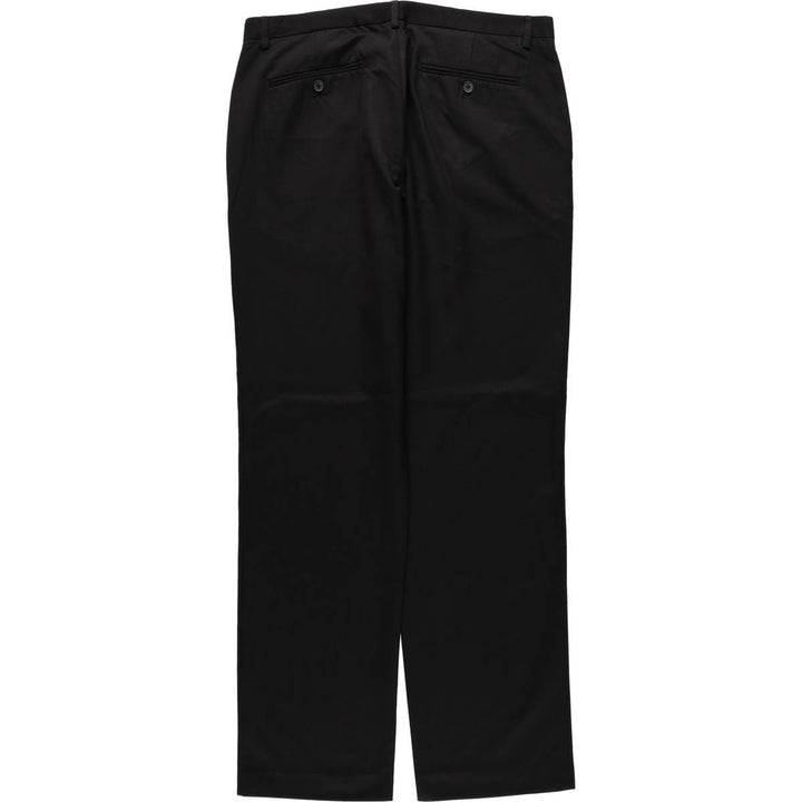 Calvin Klein men's wide-leg slacks (approximately W35). polyester black type Vintage Second Hand