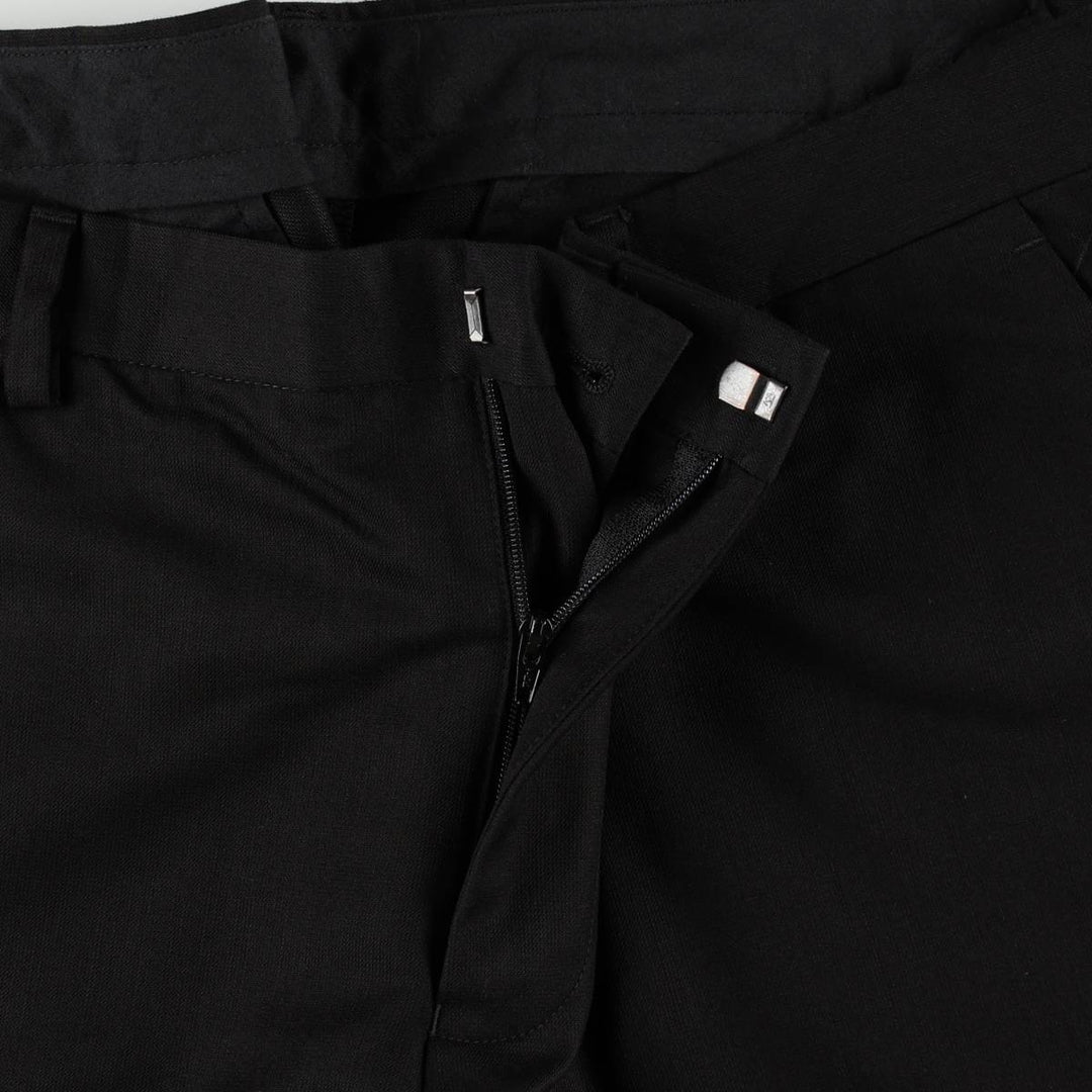 Calvin Klein men's wide-leg slacks (approximately W35). polyester black type Vintage Second Hand
