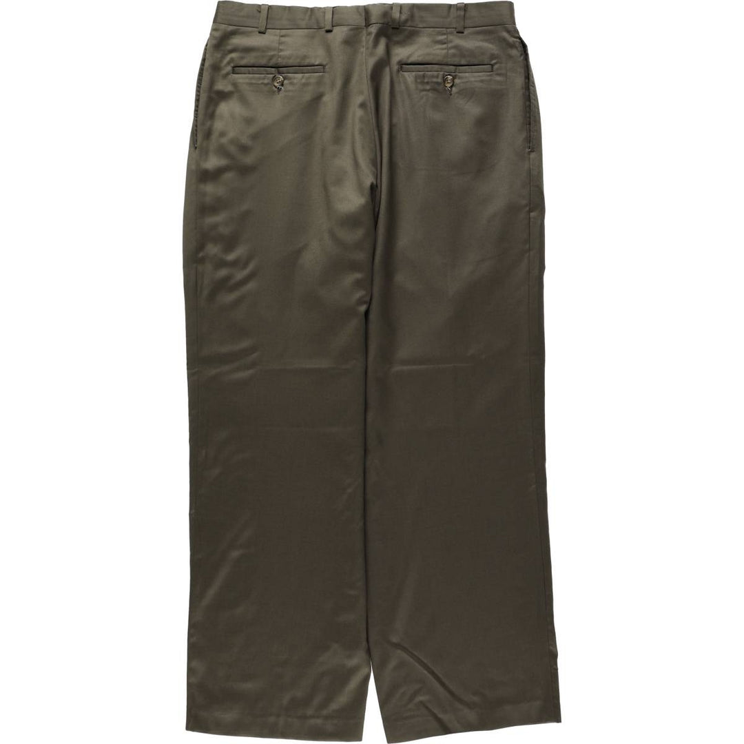 Ralph Lauren LAUREN Two-pleat Lauren 120's & CASHMERE Slacks Pants Men's W35 (approx.) unclear walnut Vintage Second Hand