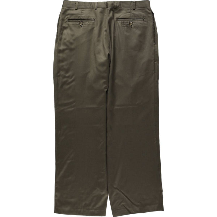 Ralph Lauren LAUREN Two-pleat Lauren 120's & CASHMERE Slacks Pants Men's W35 (approx.) unclear walnut Vintage Second Hand