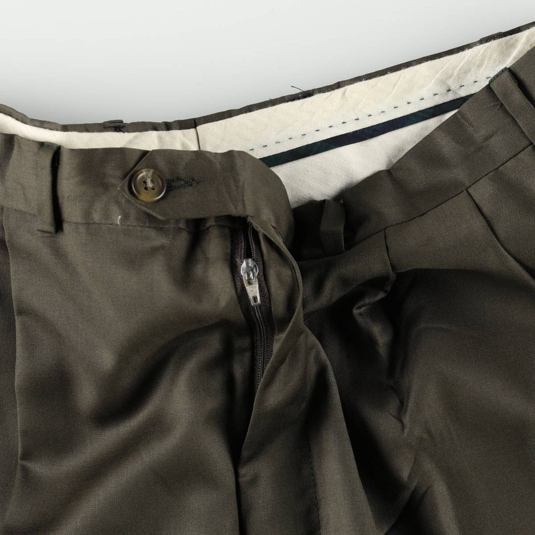 Ralph Lauren LAUREN Two-pleat Lauren 120's & CASHMERE Slacks Pants Men's W35 (approx.) unclear walnut Vintage Second Hand