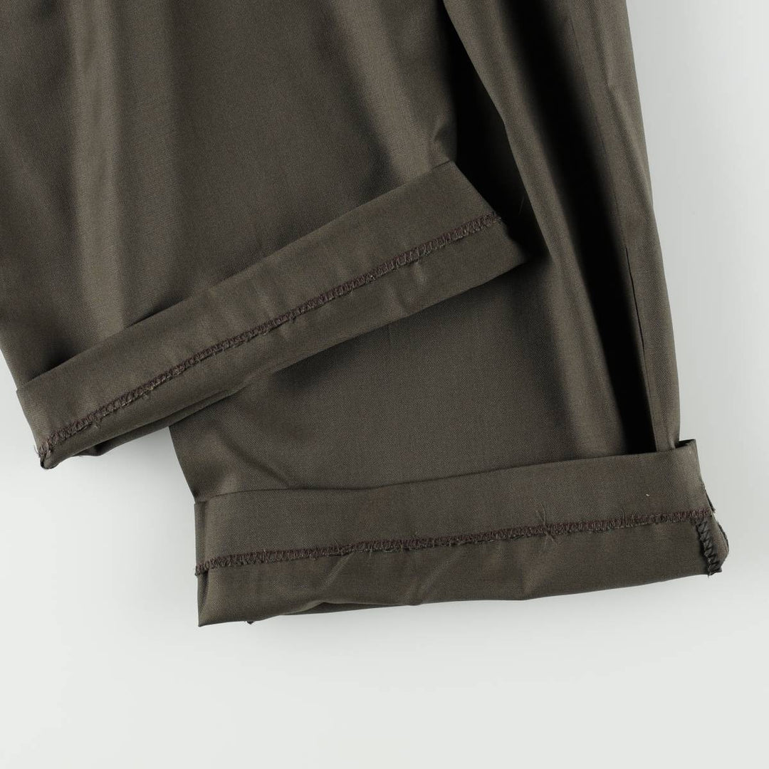 Ralph Lauren LAUREN Two-pleat Lauren 120's & CASHMERE Slacks Pants Men's W35 (approx.) unclear walnut Vintage Second Hand