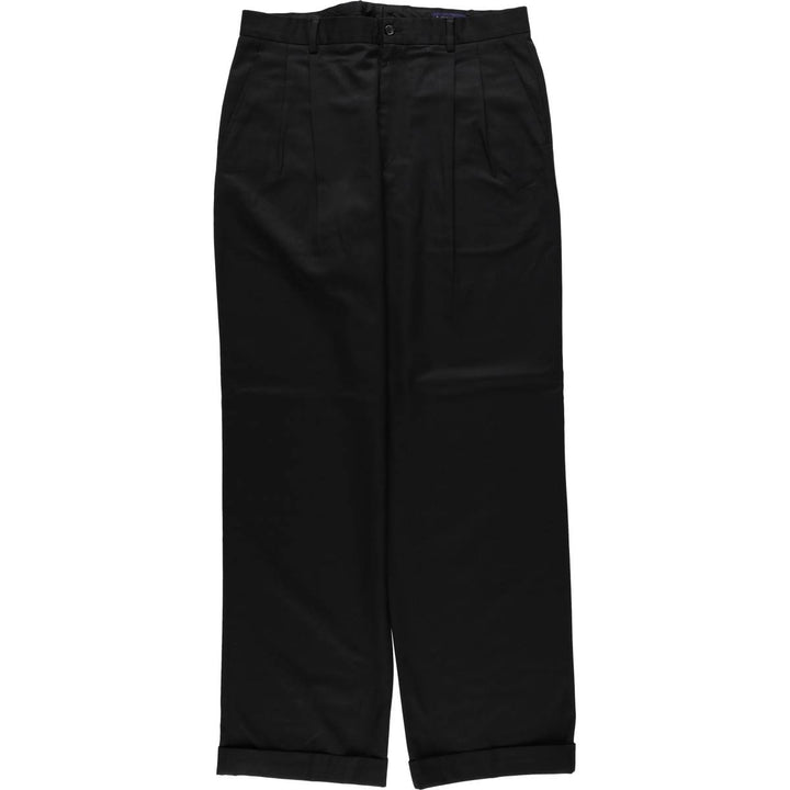 J.Crew wool trousers, men's size W35 (approx.) wool black type Vintage Second Hand