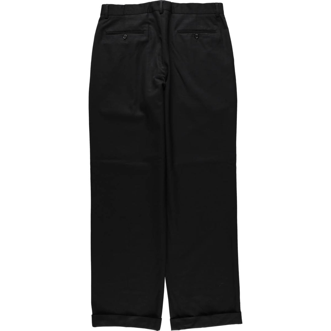 J.Crew wool trousers, men's size W35 (approx.) wool black type Vintage Second Hand