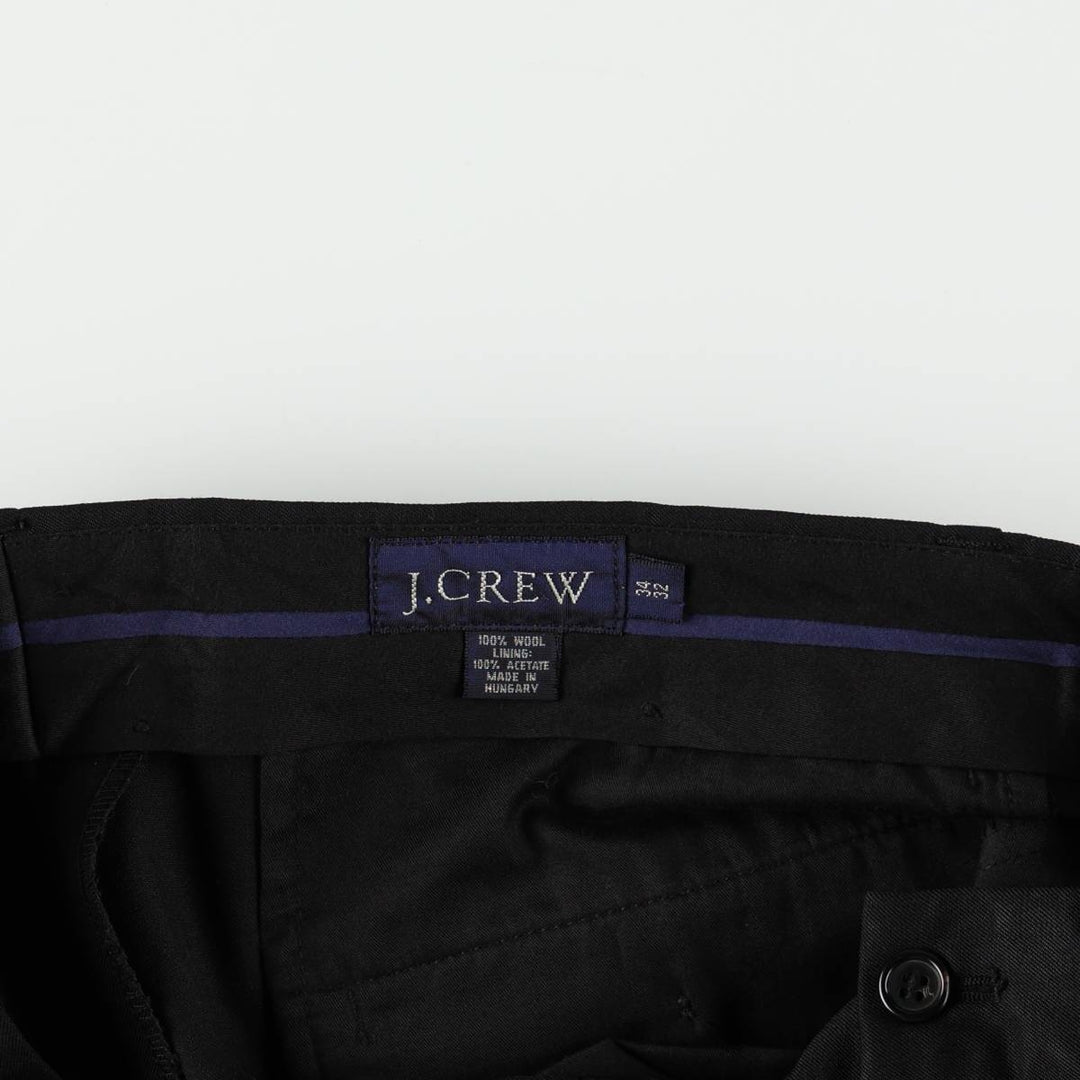 J.Crew wool trousers, men's size W35 (approx.) wool black type Vintage Second Hand