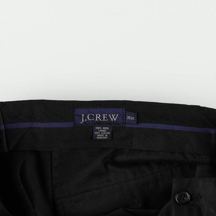 J.Crew wool trousers, men's size W35 (approx.) wool black type Vintage Second Hand