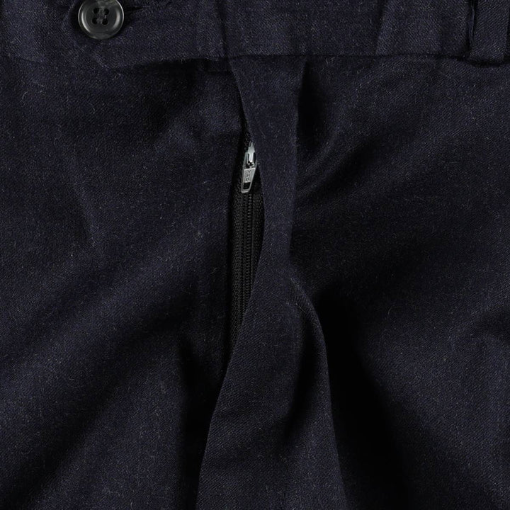 Ralph Lauren CHAPS Three-Pleat Wool Trousers/Slacks, Made in Canada, Men's Size W34 (approx.) wool navy blue type Vintage Second Hand