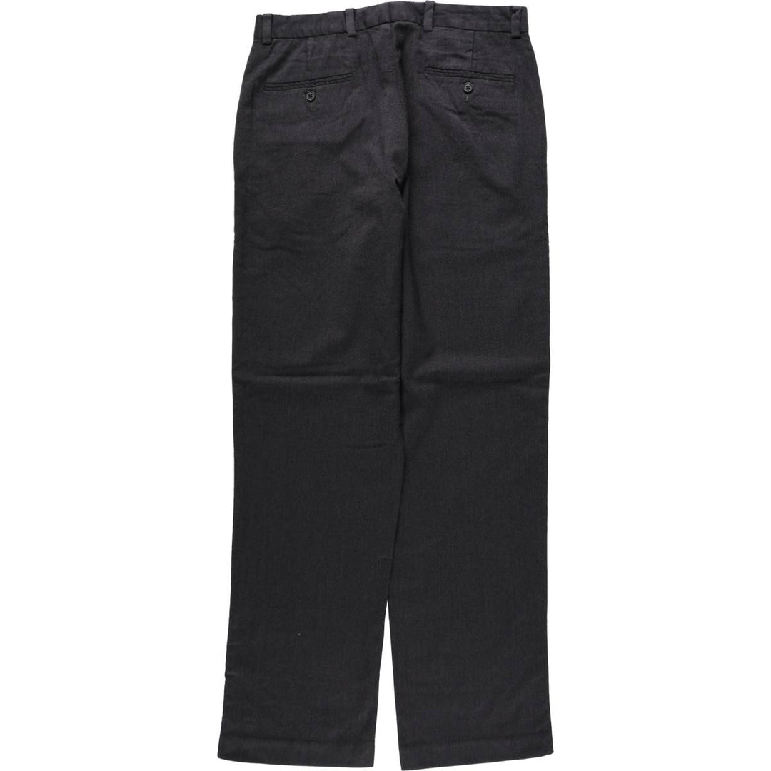 Eddie Bauer STRETCH Wool Trousers/Slacks, Men's Size W34 (approx.) wool Charcoal Vintage Second Hand