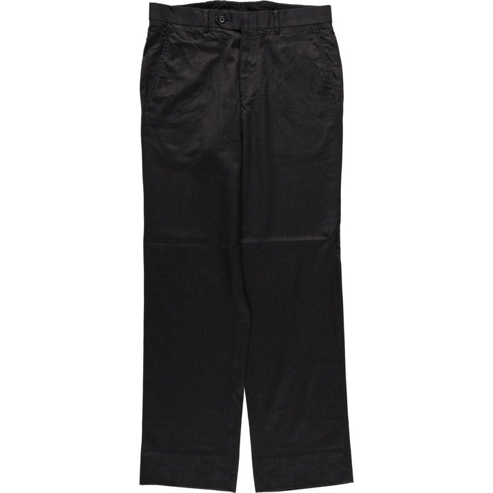 Brooks Brothers 1818 Fitzgerald wool trousers/slacks, made in the USA, men's size W33 (approx.). wool black type Vintage Second Hand
