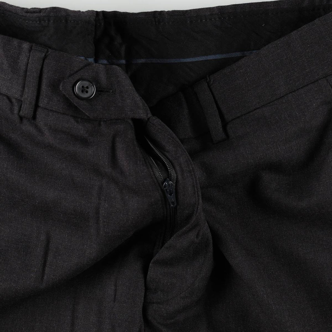Brooks Brothers 1818 Fitzgerald wool trousers/slacks, made in the USA, men's size W33 (approx.). wool black type Vintage Second Hand