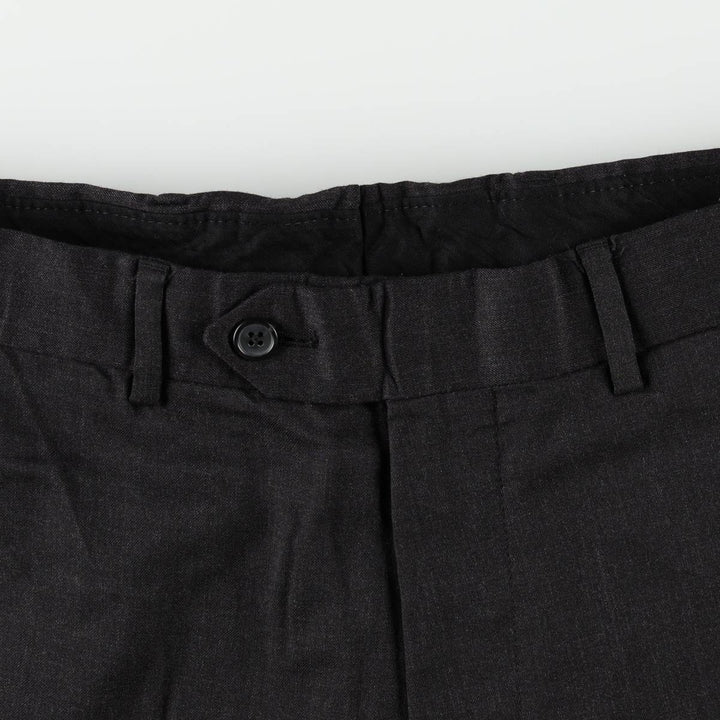 Brooks Brothers 1818 Fitzgerald wool trousers/slacks, made in the USA, men's size W33 (approx.). wool black type Vintage Second Hand