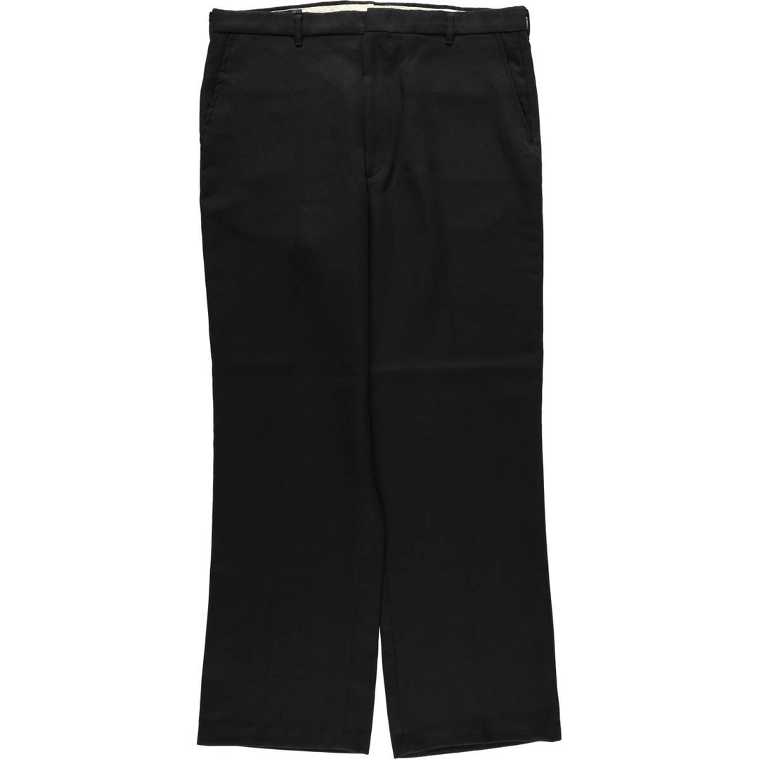 ~90'S COMFORT ACTION Slacks Pants, Made in USA, Men's W36 equivalent, Vintage unclear navy blue type Vintage Second Hand