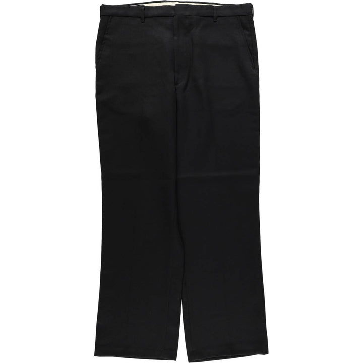 ~90'S COMFORT ACTION Slacks Pants, Made in USA, Men's W36 equivalent, Vintage unclear navy blue type Vintage Second Hand
