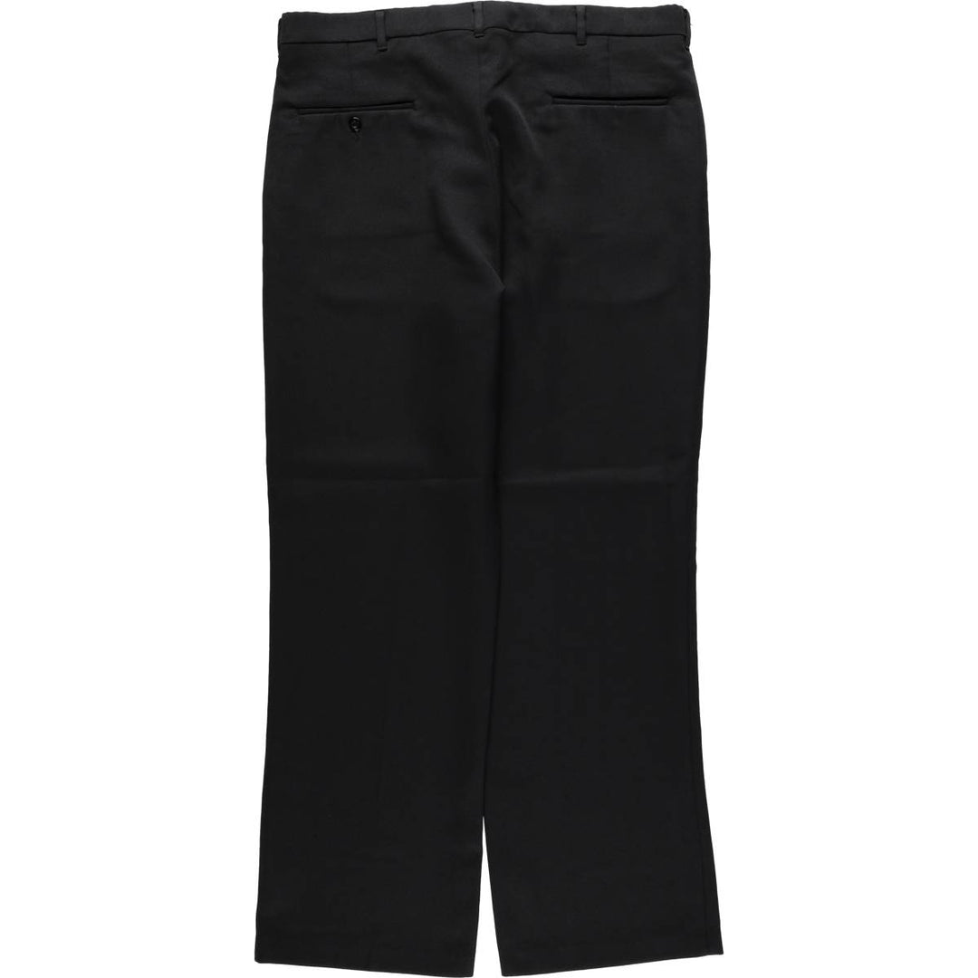 ~90'S COMFORT ACTION Slacks Pants, Made in USA, Men's W36 equivalent, Vintage unclear navy blue type Vintage Second Hand