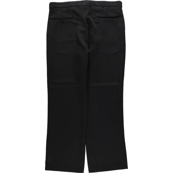 ~90'S COMFORT ACTION Slacks Pants, Made in USA, Men's W36 equivalent, Vintage unclear navy blue type Vintage Second Hand