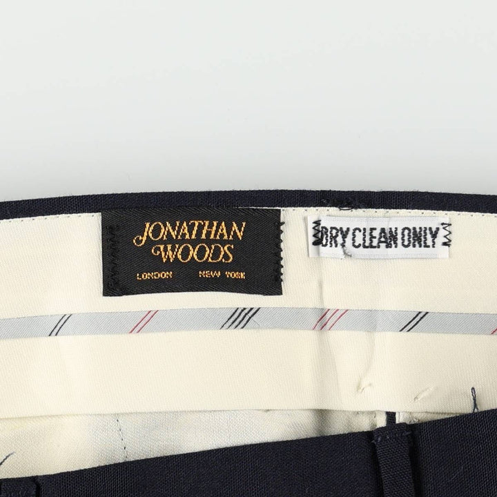 JONATHAN WOODS Men's Slacks Pants (equivalent to W35) unclear navy blue type Vintage Second Hand