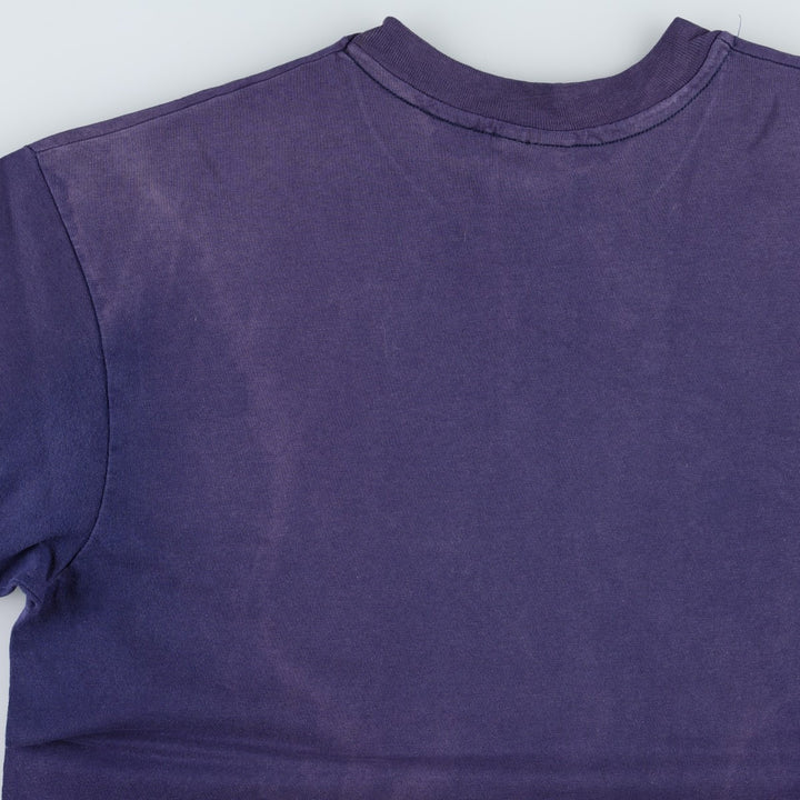 90'S Hanes BEEFY-T Printed T-shirt Made in USA Men's XL Vintage cotton navy blue type Vintage Second Hand