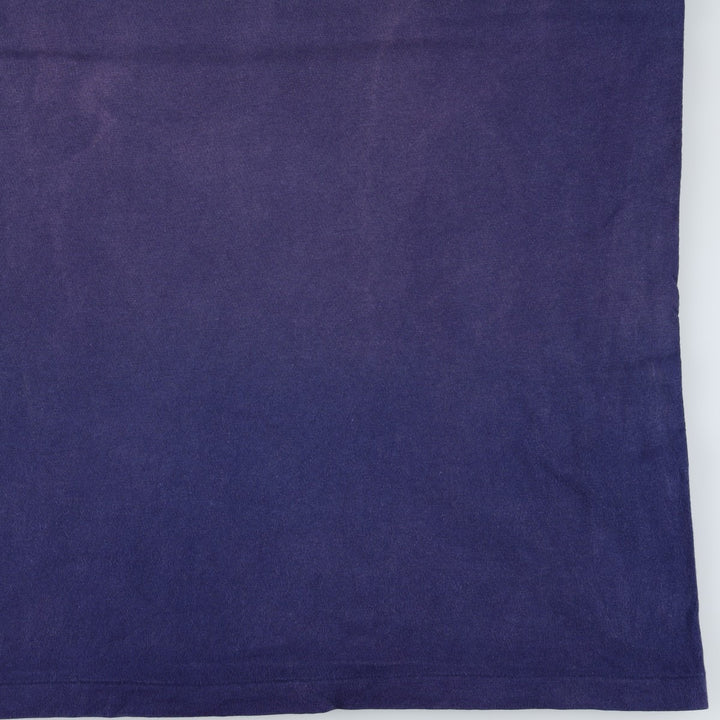 90'S Hanes BEEFY-T Printed T-shirt Made in USA Men's XL Vintage cotton navy blue type Vintage Second Hand