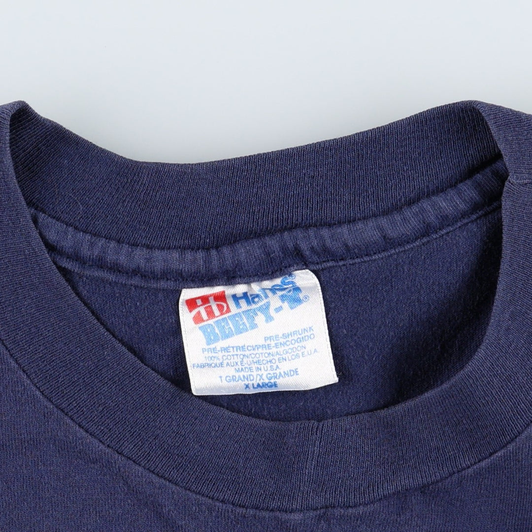 90'S Hanes NFL Los Angeles Chargers Logo Print T-Shirt, Made in USA, Men's XL (approx.), Vintage cotton navy blue type Vintage Second Hand