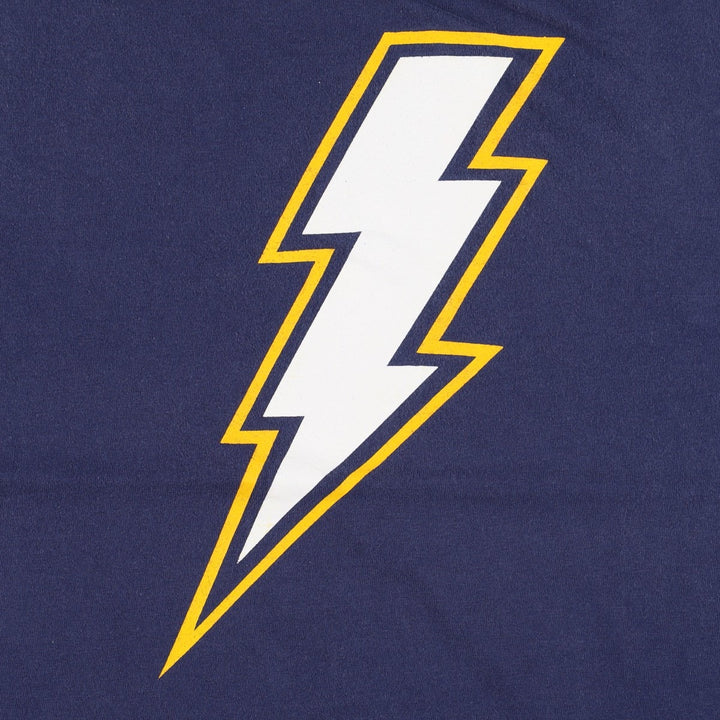 90'S Hanes NFL Los Angeles Chargers Logo Print T-Shirt, Made in USA, Men's XL (approx.), Vintage cotton navy blue type Vintage Second Hand