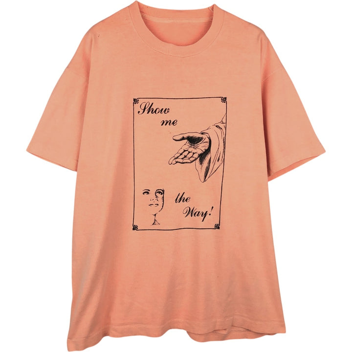 90'S Vintage Printed T-Shirt, Men's XL unclear orange type Vintage Second Hand