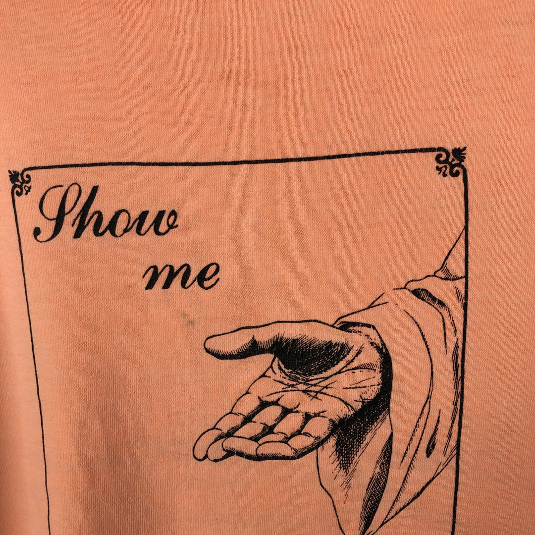 90'S Vintage Printed T-Shirt, Men's XL unclear orange type Vintage Second Hand