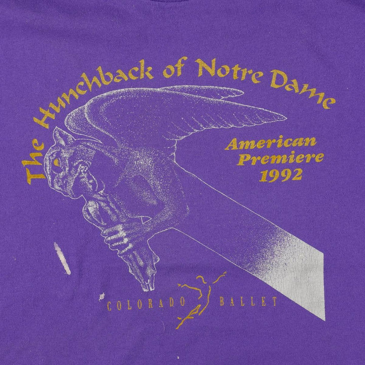 90'S Hanes COLORADO BALLET Print T-Shirt, Made in USA, Men's XL equivalent, Vintage cotton purple type Vintage Second Hand