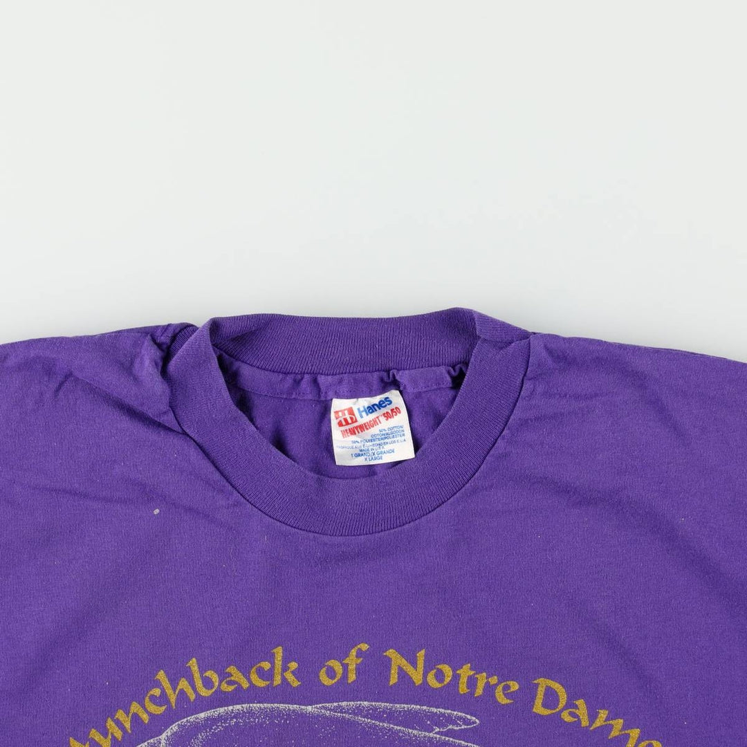 90'S Hanes COLORADO BALLET Print T-Shirt, Made in USA, Men's XL equivalent, Vintage cotton purple type Vintage Second Hand