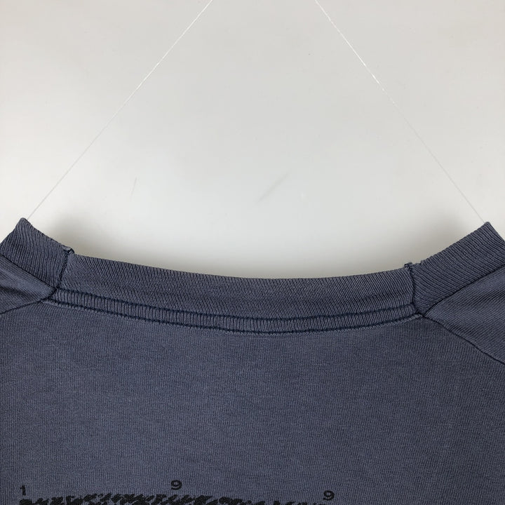 90'S Fruit of the Loom print T-shirt, Made in USA, Men's XL cotton Blue type light blue Vintage Second Hand