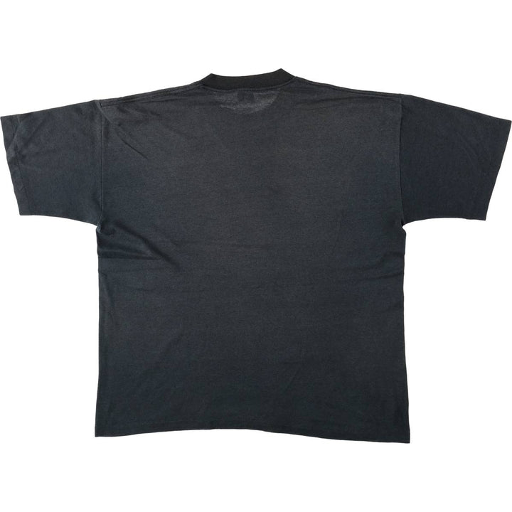 80s-90'S Belton Print T-Shirt, Made in USA, Men's XL equivalent, Vintage polyester black type Vintage Second Hand