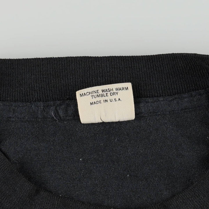 80s-90'S Belton Print T-Shirt, Made in USA, Men's XL equivalent, Vintage polyester black type Vintage Second Hand
