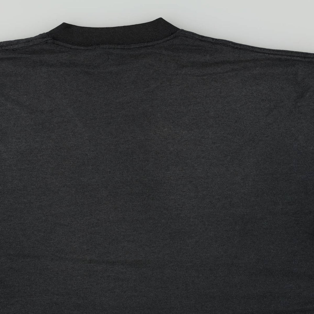 80s-90'S Belton Print T-Shirt, Made in USA, Men's XL equivalent, Vintage polyester black type Vintage Second Hand