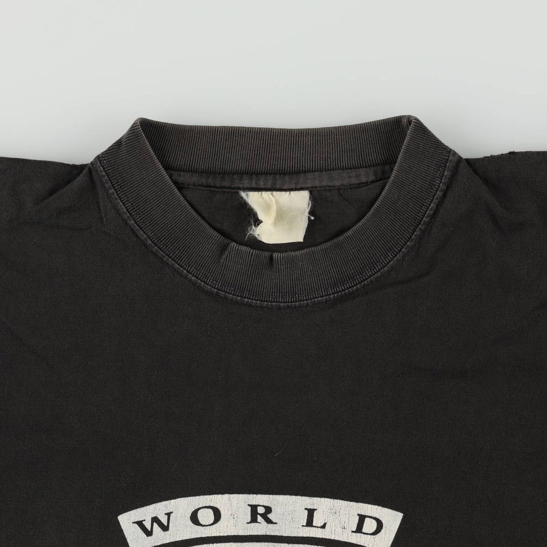 WORLD PEPE SERVICE Printed T-Shirt, Men's Size L (approx.), Vintage unclear black type Vintage Second Hand
