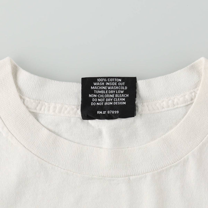 90'S OGIO Print T-Shirt, Made in USA, Men's XL equivalent, Vintage cotton white type Vintage Second Hand