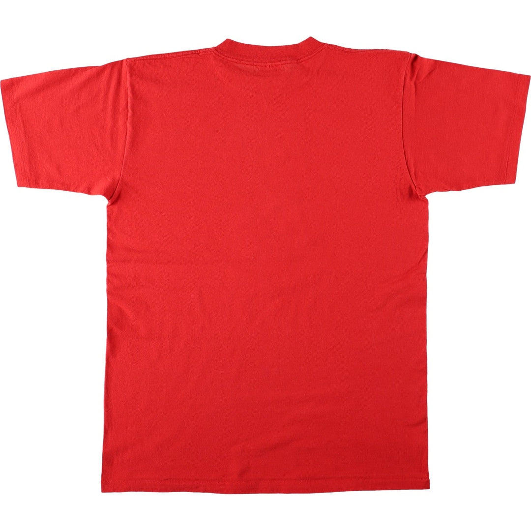 90'S ONEITA Art T-shirt Made in USA Men's XL Vintage cotton red type Vintage Second Hand