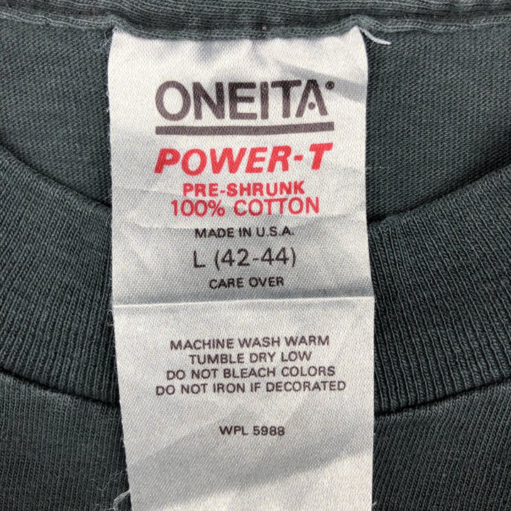 1980'S ONEITA San Francisco Souvenir T-Shirt, Made in USA, Men's Size L (approx.), Vintage cotton black type Vintage Second Hand