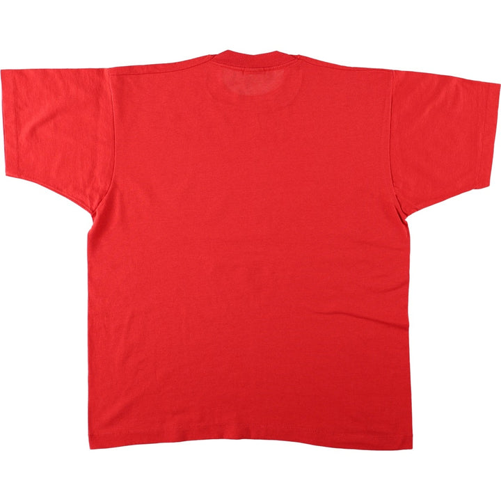 90'S SCREEN STARS Message Print T-Shirt Made in USA Men's XL Vintage cotton red type Vintage Second Hand