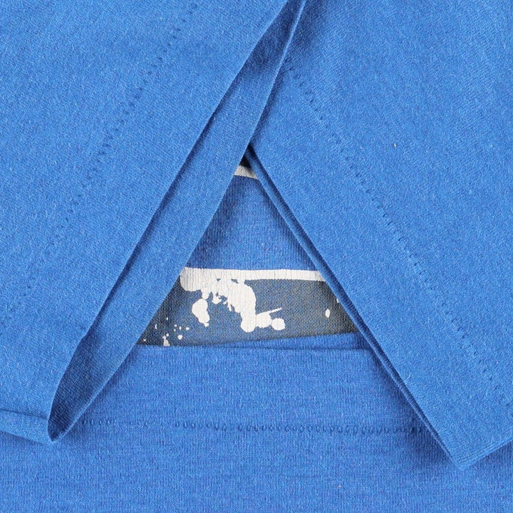2000'S Fruit of the Loom parody print T-shirt, men's size L (approx.) cotton blue type Vintage Second Hand