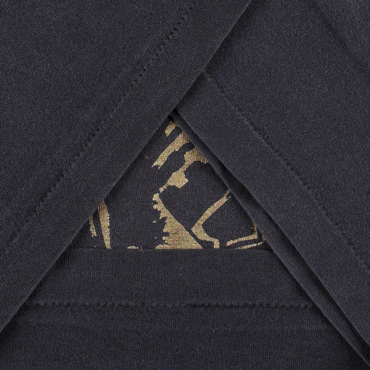 90'S Screen Stars Premium T-shirt, Band T-shirt, Made in USA, Men's XL equivalent, Vintage cotton black type Vintage Second Hand