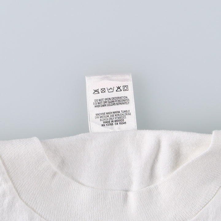 90'S Fruit of the Loom DEKUYPER advertising T-shirt, men's size XL (approx.) cotton white type Vintage Second Hand