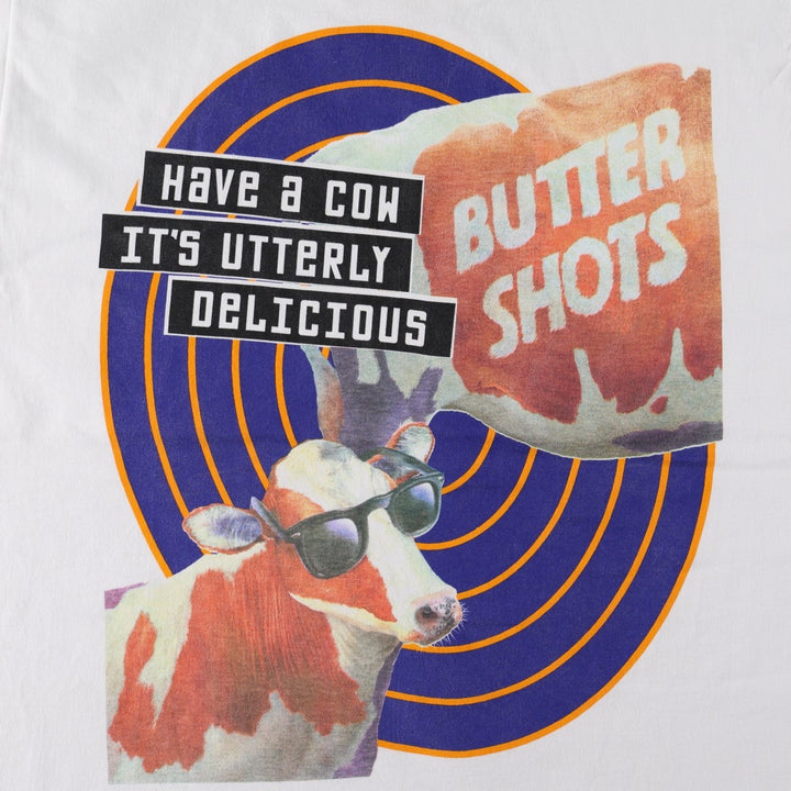 90'S Fruit of the Loom DEKUYPER advertising T-shirt, men's size XL (approx.) cotton white type Vintage Second Hand