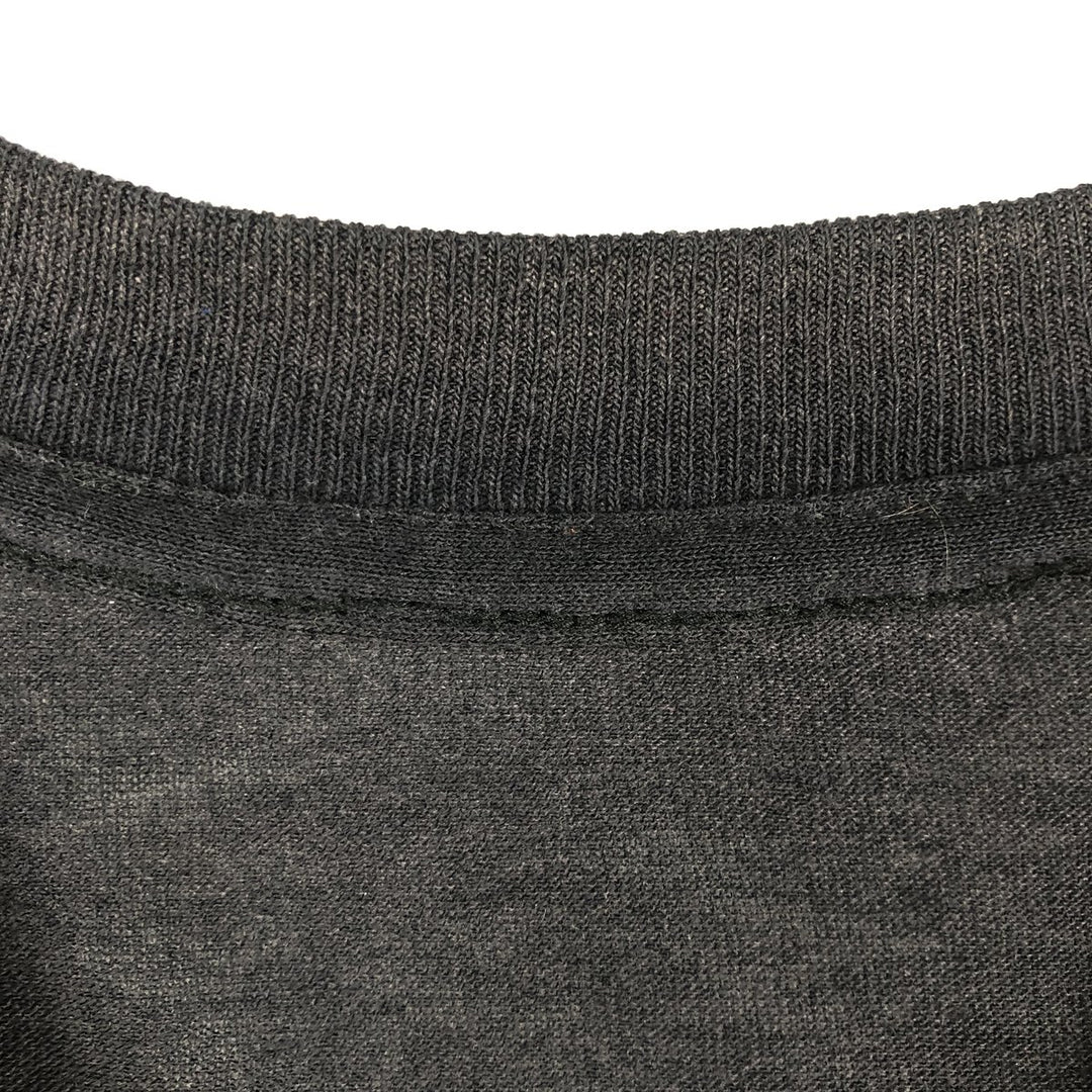 Vintage 90'S printed T-shirt, men's size M equivalent, single stitching. unclear black type Vintage Second Hand