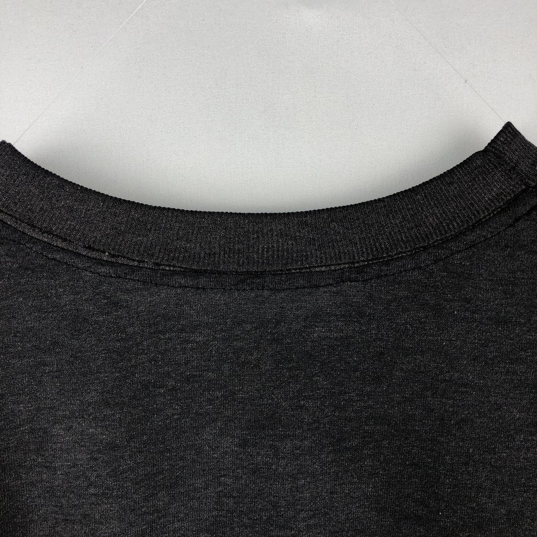 Vintage 90'S printed T-shirt, men's size M equivalent, single stitching. unclear black type Vintage Second Hand