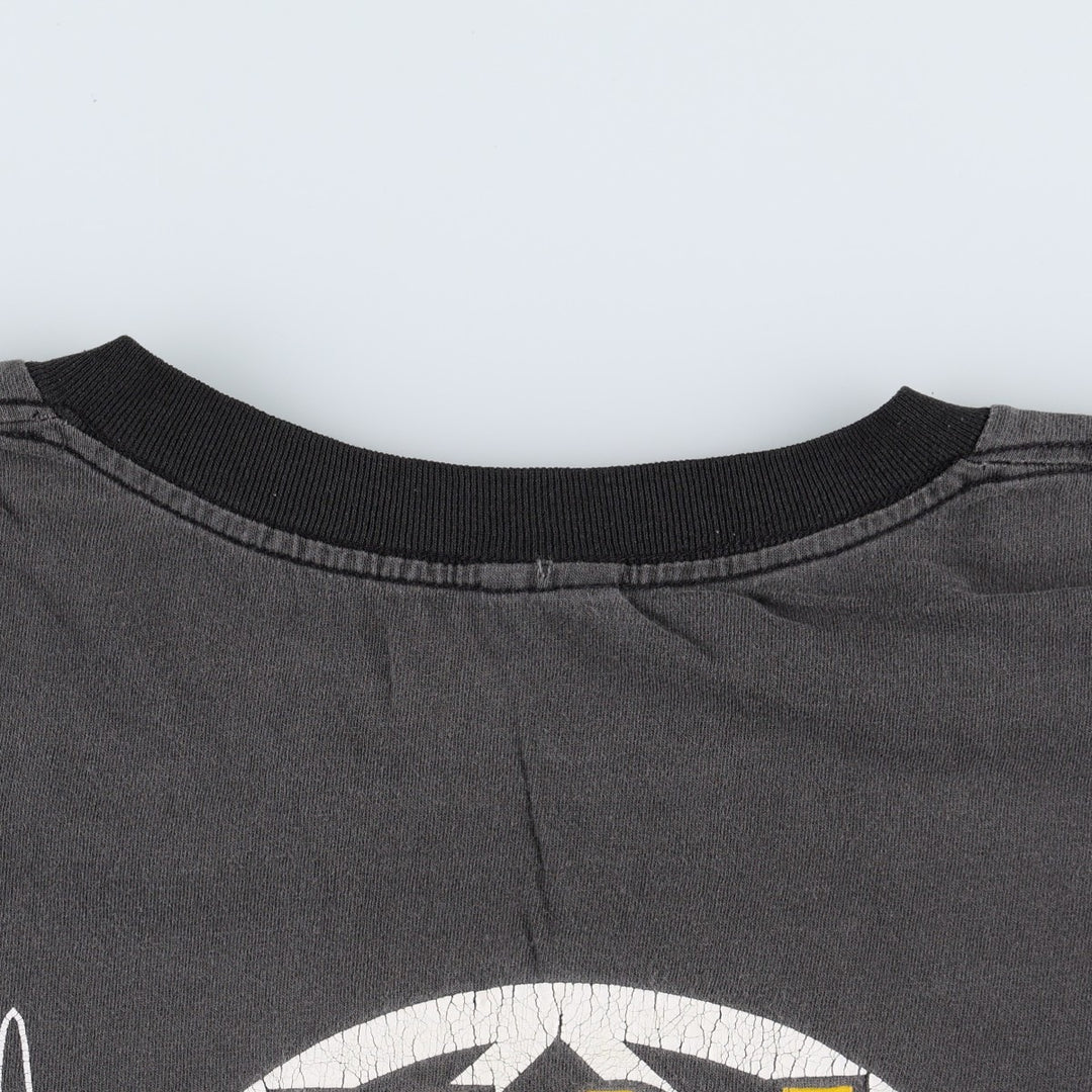 90'S NA Narcotics Anonymous Eagle Pattern Print T-Shirt Men's XL (approx.) Vintage unclear black type Vintage Second Hand