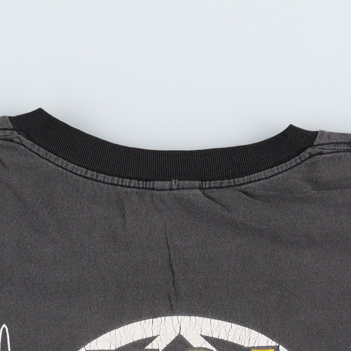 90'S NA Narcotics Anonymous Eagle Pattern Print T-Shirt Men's XL (approx.) Vintage unclear black type Vintage Second Hand
