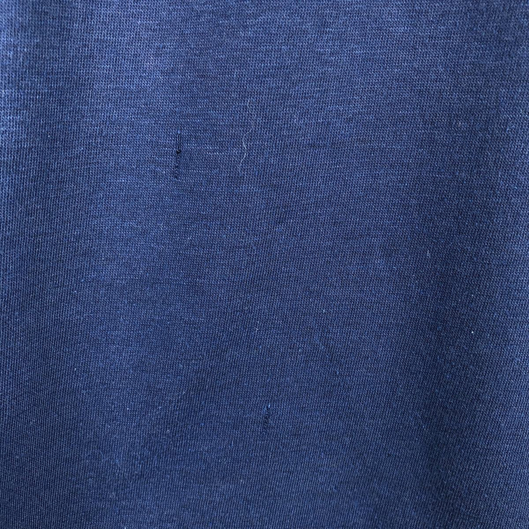 80'S Dinar T-Shirts WORLD GYM Advertising T-Shirt, Made in Canada, Men's XL equivalent, Vintage polyester navy blue type Vintage Second Hand