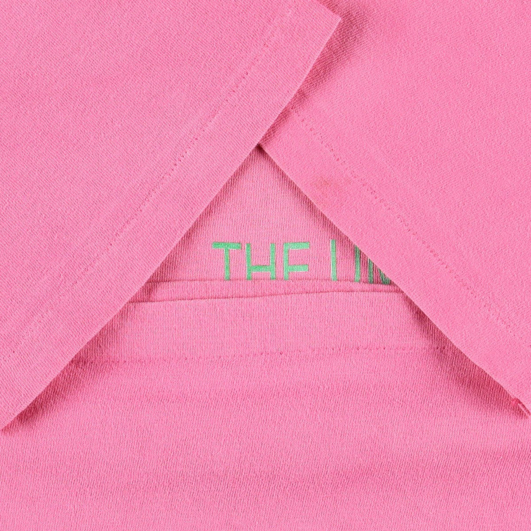 80'S Hanes BEEFY-T Kanji Print T-Shirt, Made in USA, Men's Size L (Equivalent), Vintage cotton pink type Vintage Second Hand