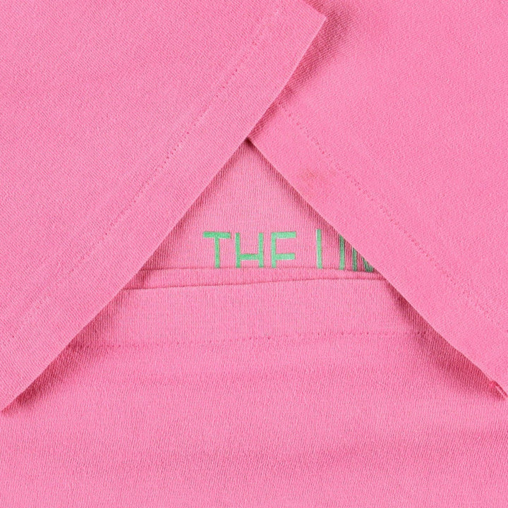 80'S Hanes BEEFY-T Kanji Print T-Shirt, Made in USA, Men's Size L (Equivalent), Vintage cotton pink type Vintage Second Hand