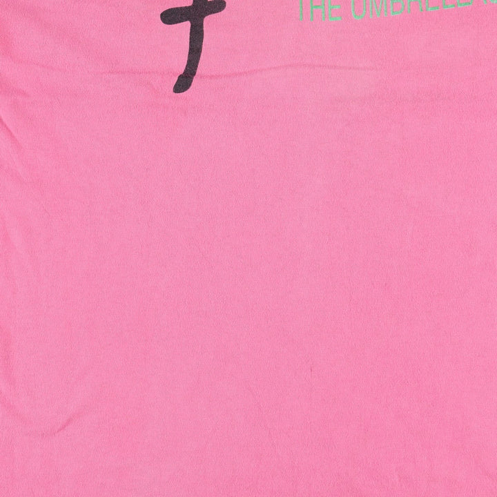 80'S Hanes BEEFY-T Kanji Print T-Shirt, Made in USA, Men's Size L (Equivalent), Vintage cotton pink type Vintage Second Hand